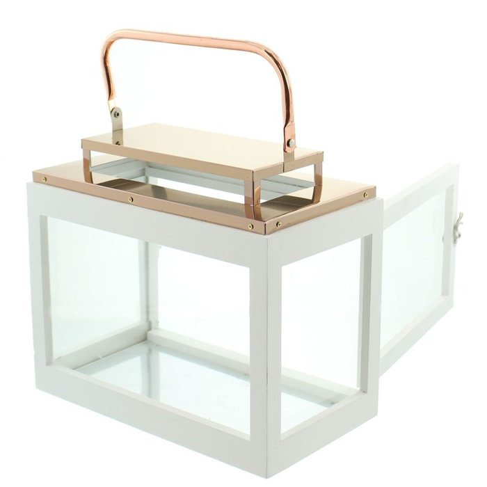 Mercer41 10'' H Copper Tabletop Lantern & Reviews Wayfair